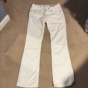 Miss Me White Boot Cut Jeans